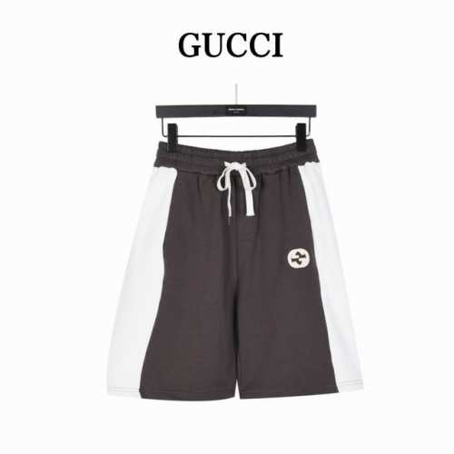 Gucci 古驰 拼接镶嵌双G刺绣短裤 上身可搭配同款刺绣Polo，男女同款全新美学灵感趣味设计,渠道性质精品。让整体造型设计更加优雅时尚，今夏最火系列，无数明