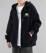 Balenciaga巴黎世家锁扣春季开衫连帽拉链卫衣外套 精选垂感一流复合双层南韩丝高级华棉面料 手感超棒 丝滑垂坠 质感高级一眼万年春季外套出行最优解 细腻保