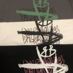 巴黎世家Balenciaga早春新款涂鸦印花潮流宽松百搭情侣短袖 情侣同款 定织定染一致260G纯棉双纱面料 同缸零色差领口螺纹 四针六线工艺 面料舒适透气 机