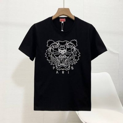 P100 高品质 新款高田家Ken虎头情侣款字母虎头短袖T恤。简单整洁的配色，吸睛且高端大气！人手必备炸街款！ 胸前几十万针精工刺绣，依然保持一丝不苟的严谨态度