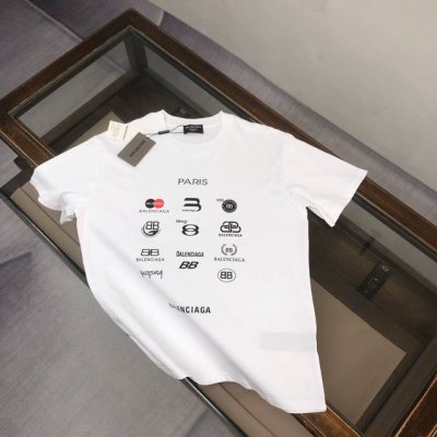 款号6707 重磅面料300克双纱Balenciaga巴黎世家流体字母经典款印花短袖 从面料到辅料全部跟足Zp 进口松井公司浆料印花绝不开裂 三标齐全 原版包装