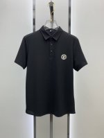 lv25Ss新款春夏短袖翻领T恤Polo，最高版本客供定制高端朱地面料简单时尚款，螺纹拼色螺纹配色超级好看！胸前始祖鸟贴标标识图案经典Logo简单大方的款式！满