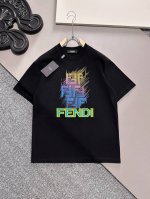 p100 Fendi 2025最新款印花短袖，高品质专柜原单短袖，顶级制作工艺进口面料，专柜款优质胶印印花设计，采用进口高端订制260克双纱面料，进口丝线手感一