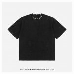 Balenciaga 巴黎世家 23Fw 金属铁环水洗做旧短袖 面料采用280克平纹32支双股双纱紧密赛络纺进口“福原”牌大圆机织造而成，双面做蚀毛无尘处理，
