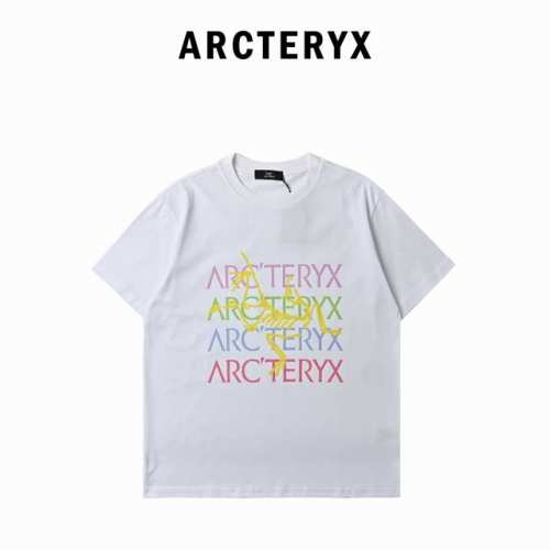 arcteryx始祖鸟2025春夏新品彩色大鸟Logo印花短袖T恤 面料采用260克重双纱精梳棉，定制32支1*1螺纹，成衣两遍水洗处理，面料舒适亲肤无异感，定