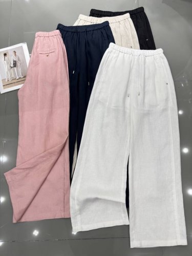 saint Lauren* 圣罗兰 新款简约款100%麻料阔腿裤 口袋精致小贴标 品质很Okk 版型非常好 极简主义 超百搭款 大牌上线五色 Smlxl