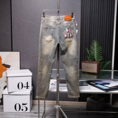 供 Gucci古奇秋冬新款爆款休牛仔裤高弹显瘦必爆简约百搭爆款，做工精细，每一针都看得到用心，超多明星网红最爱 拉长身材比例哦！微弹 _舒适面料 细节体 颜色: