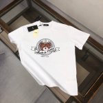 Fen*Di 芬迪 2025春夏最新款短袖T恤，男女同款定制专属纯棉面料，定制原版工艺螺纹，胸前小熊趣味图案印花设计！简约大方，从容百搭，档次极高，完美融入时尚