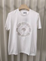 stefano Ricci 史蒂芬 25春夏新品鹰头铆钉标识短袖T恤，正面饰有标志性鹰头铆钉设计+后背及袖边刺绣设计；采用定制80支双股丝光棉面料；黑色 白色