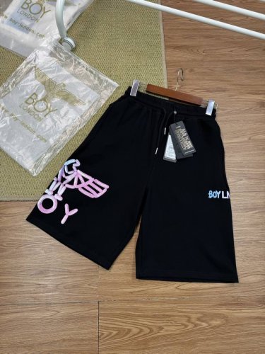 高品质 boy London 刺绣金标老鹰全新限定立体喷砂烫金百搭卫裤 高品质烫金印花 推荐情侣款 人气单品甄选360克天丝罗马面料 定织环烘水洗配色螺纹 平车