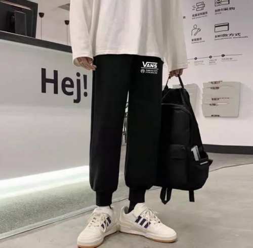 110 vans 万斯涩谷限定日系春季运动螺纹运动卫裤束脚裤收脚裤休闲裤 ｜无敌版型｜｜男女同款｜ 面料采用超高品质华棉/最大的优点就是亲肤性跟保形性好 顶级面