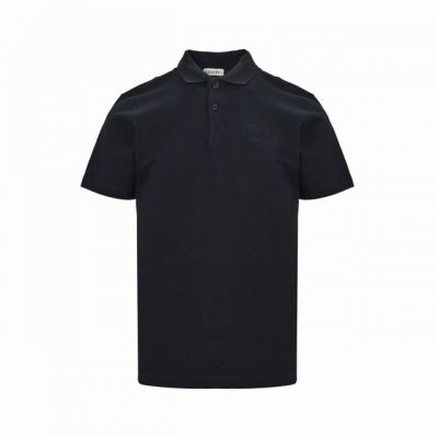 burberry 巴宝莉 25Ss 麦穗战马刺绣polo短袖 藏蓝 选用珠地网眼布棉质面料打造 运用双罗纹针织工艺形成凹凸交替的蜂巢状立体纹理 表面分布细密的网