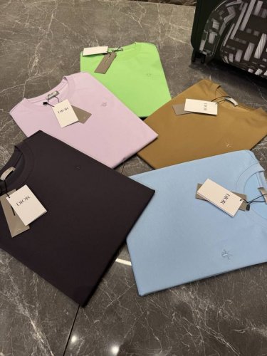 Dior 25Ss春夏经典款T恤新品！让你过目难忘！甄选 G冰棉面料，触感爽滑软糯，贴身穿着极致舒适亲肤！衣身胸前经典的小帽子.紧密立体的刺绣工艺，高级与规格感