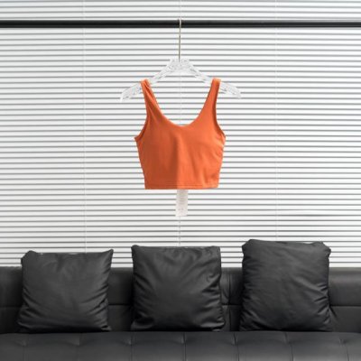 工厂p直供 Lululemon丨露露乐檬U型运动文胸 配色：橙色 尺码：2 4 6 8 10 12