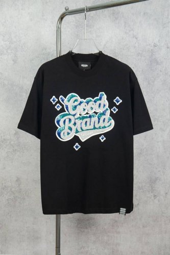 款号:D010# Goodbrand 25Ss立体星星亮片高级感短袖T恤 Yb一比一开发 100%棉 采用订色订染毛圈纯棉衣面，250G双股双纱，手感舒适 进口