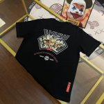 p100 Evisu福神2024新款男士字母铃铛小鹿短袖 颜色：黑 尺码：S-Xxl s码 肩宽44 胸围96 衣长68 适合身材100-120斤 m码 肩宽4