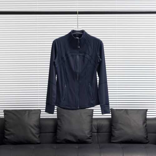 工厂p直供 Lululemon丨露露乐檬Define立领纯色瑜伽服 配色：黑蓝色 尺码：2 4 6 8 10 12