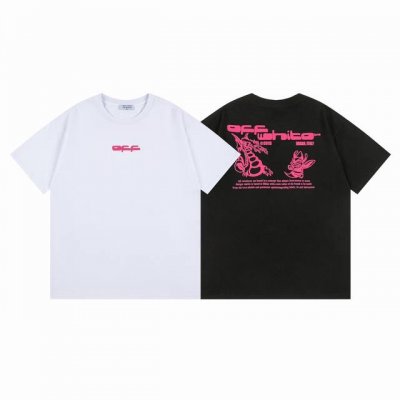 9006# Off White新款宽松版短袖T恤 尺码 S M L Xl 颜色 黑色 白色