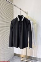 J783 Vr范思哲 高级品质 25春夏最新夏款男士必备款衬衫，100%鲁泰棉，舒服透气，原单狠货，原版面料，柔软舒适，上身高端又奢华，足够 场面的档次，Td这