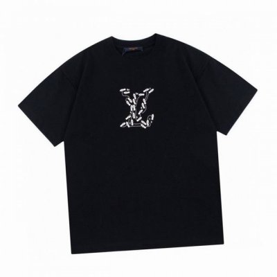 路易威登 Louis Vuitton 夏季新款 发泡字母印花圆领短袖T恤 Lv Special-project部门最强员工服，反袖设计 高端品质独家定制 采用2