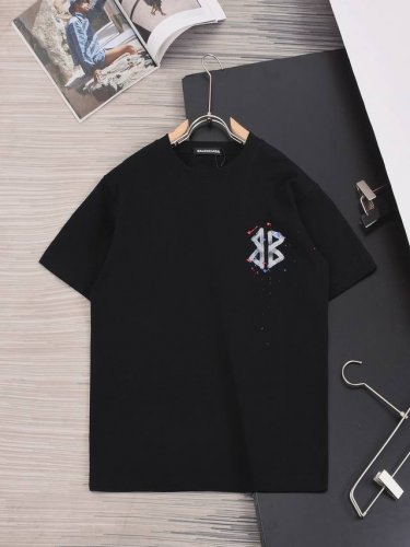 Bal 巴黎 甄选260克定制面料 顶级品质 定制手工绘画工艺 男女同款 S M L Xl Xxl 五个码 黑色 白色