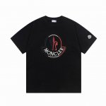 隔天到 Moncler 蒙口 拼色立体刺绣% Logo标识精致升级 原版面料 官方同款 短袖T恤 定制 同缸染面料 手感非常舒服 春夏最新版本 颜色: 黑色 尺