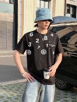 马吉拉家 2025春夏新款男女同情侣款休闲宽松棉质圆领短袖T恤衫！贸易公司渠道稀出，同步官网发售 ！ 2025春夏最新系列，经典时尚设计元素，为全新系列注入满满