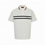 gucci 古驰 24Ss 条纹印花字母Polo短袖 高品质 采用进口对位印花机器 ，原版一致定制高克重螺纹 双面珠地面料 三标齐全 定制Logo纽扣 面积柔软