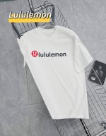 上新 Lululemon露露经典基础款胸前字母Logo情侣款短袖T恤，男女同款，你值得拥有绝佳夏季穿搭必备单品 经典百搭永不过时系列，男女同款 情侣可搭 甄选纯