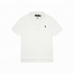 上新 款号B230 全年不下架 拉夫劳伦Ralph Lauren七色圆领polo衫-前短后长小衫Logo绞花短袖 1:超级清凉一夏款式上身效果文艺显白随便搭配