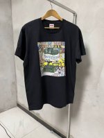 850款Supreme Ss22 Week 19 Manhattan Tee 卡通字母曼哈顿城市闹市街景图案印花圆领短袖T恤 男女同款 码数Smlxl 白色黑色