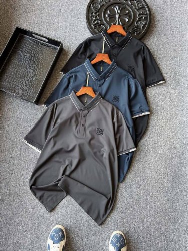 专柜桑蚕丝 人气爆款 Loewe 罗意威专柜新品桑蚕丝无痕短袖polo衫 恒隆在售万元级 款号 2660 罗意威家今年旗舰系列桑蚕丝面料 纯天然蚕丝混纺锦棉经过