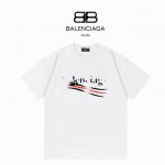 Balenciaga巴黎世家 25新款前后海浪 重磅300克双纱短袖 ：白色 ：Xs-L