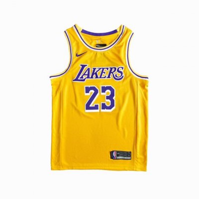 款号S23 顶级刺绣版本 白底细节图 Nike Nba Lebron James 勒布朗詹姆斯詹皇球衣 陈冠希李易峰各路大神上身同款 La洛杉矶湖人队23号球衣
