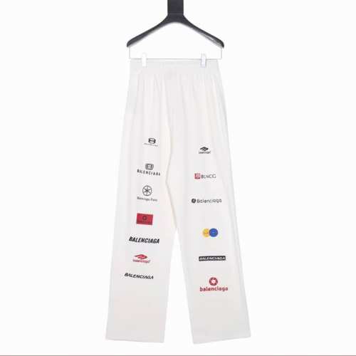 款号Y723 Balenciaga 23新款前后满赛车Logo印花卫裤 Logo定制进口硅油刷印 水洗不开裂 不易脱落 400克原版纯棉定制面料 与原版无任何色