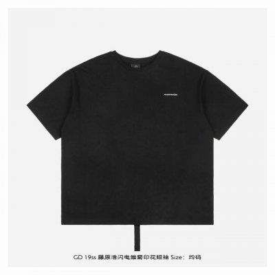 本地自取：200 speaceminusone X Fragments联名 19Ss 藤原浩闪电雏菊印花短袖 面料采用240克100%精梳全棉汗布，印花采用两种