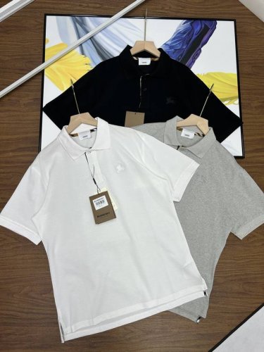 Burberry巴宝莉2025新款男女翻领刺绣Logo休闲短袖polo衫 一如既往的硬货 爆款海外版朋友们 胸前战马刺绣 低调的奢华 高端大气的做工等级 无与伦