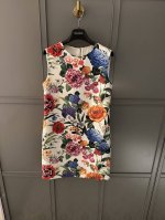 25春夏新品提花面料真丝里寸印花连衣裙36-38-40-42P