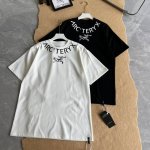 arc'teryx 始祖鸟夏季新款圆领字母硅胶短袖T恤 官网同步 男女同款 小红书热门爆款 各大网红博主纷纷上身 强烈推荐 面料 32S双纱300克面料重磅面料