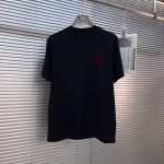 2025年春夏系列 H8056 1.颜色：黑色 白色 铁灰 2.尺码:M-5Xl 3.版型:微阔短袖T 4.成份:罗马棉平纹面料，245克重，面料纹路平整清晰，