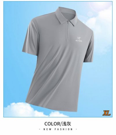 Arc Teryx始祖鸟 独家实拍上新夏季高品质T恤冰丝半拉链短袖薄款皱透气polo弹力凉感休闲运动上衣 本季主打 货源充足 放心主推 高端品质 经典设计 做工