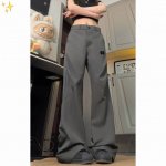 供 kolon Sport-可隆夏季新款美式复古纯色凉感冰丝大码微喇男女同款裤 kenjima同款王道神裤 高街Vibe时尚简约风 高克重免洗抗皱含涤西裤专用面
