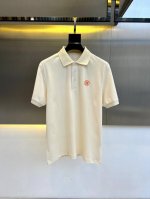 H爱马仕、25S新品发售，男士翻领半拉链短袖T恤polo衫，进口驻地丝光棉短袖T恤，温儒柔软 细腻柔软 上身自然是舒适 凉爽，颜色十分清晰，不掉色，非常的凸显整