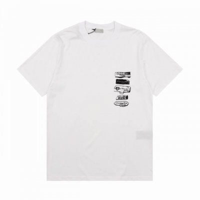 Dior 迪奥 植绒档案字母印花短袖T恤 尺码：Xs-L