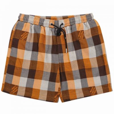 Louis Vuitton 路易威登 棋盘格刺绣字母短裤 Size：Xs-L