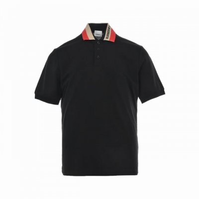 burberry 巴宝莉 21Ss 领口提花字母polo短袖 选用棉质珠地网眼布打造 定制材质260G长绒棉 衣领为双系统提花定织扁机制成 有弹性 不变形 衣服