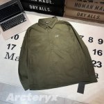 供155 -Arcteryx始祖鸟 Cronin Cotton Overshirt 弹力防风防雨纯色小Logo翻领衬衫夹克外套 -面料：采用原版一比一定织定染6