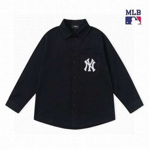 上新 高品质 Mlb新款梭织大Logo老花衬衣 男女同款，前面大标采用万针刺绣，后背标志性大Logo很有设计感，日常通勤随便穿搭都很Nice，面料轻薄舒适，四季
