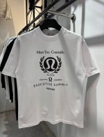 款号：Zmr35# Lululemon 露露高阶黑反光双层印花短袖T恤 280克纯棉双砂面料 所有面料均已提前做过缩水 品质第一 所见即所得 不会洗一次版型就有