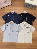 迪桑特柜子新款夏季休闲运动冰爽速干Polo 商务落肩款 78的锦纶和22的氨纶混合亲肤透气面料 面料纤维遍布微孔，快速散热，透气干爽 弹力十足，水洗不变形 ，上